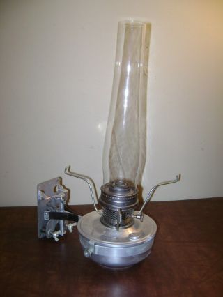 Vintage Aladdin Railroad Caboose Wall Bracket Kerosene Lamp No 23 Burner Lantern