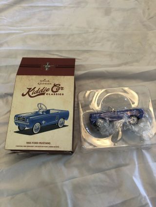 Hallmark Keepsake Ornament Kiddie Car Classics Miniature Pedal 1965 Ford Mustang