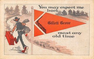 " Expect Me " At Gillett Grove Iowa Most Any Old Time Man Hoofin 