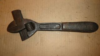 Rare Old Antique Vintage Hd Smith Perfect Handle 10 1/2 " Adjustable Wrench Tool