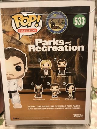Funko POP Television Parks & Recreation Andy Dwyer as Johnny Karate Chase RARE 3
