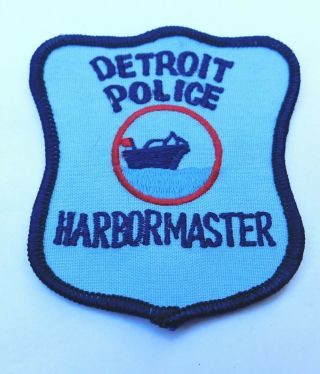 Detroit (michigan) Police Harbor Master Patch,  Old (style 1)
