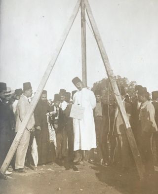 Lebanon Beyrouth Real Photo Vintage Postcard Ottoman,  Execution 1925