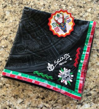 World Scout Jamboree 2019 Official Contingent Neckerchief And Patch: Mexico