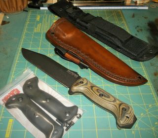Ka - Bar/ Becker Bk7,  Knife,  Sheath,  Handle Combo,  Custom Set Up,