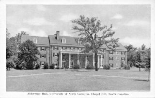 Chapel Hill Nc Alderman Hall - University Of North Carolina - Graycraft Pb Postcard