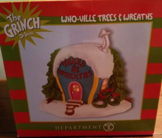 Who - Ville Trees & Wreaths Dept 56 Dr.  Seuss Grinch Retired