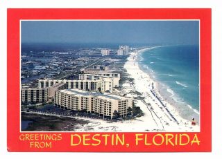 Greetings From Destin Florida Postcard World 