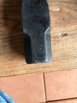 Atha 3LB Cross Pein Hammer Knife Smith,  Blacksmith Forge Tool 3