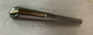 Lamy Persona Fountain Pen Titanium Coated,  Ribbed,  18k Flex Nib Gold Trim