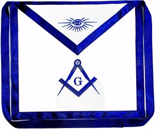 Masonic Square Compass Apron Freemason Blue Lodge Fraternity Dma - 1000