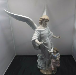 Limited Edition 17 Lladro Figurine 6352 Guardian Angel,