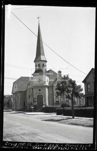 1933 Grace Church E92nd St Church Ln Brooklyn Nyc Old Sperr Photo Negative T324