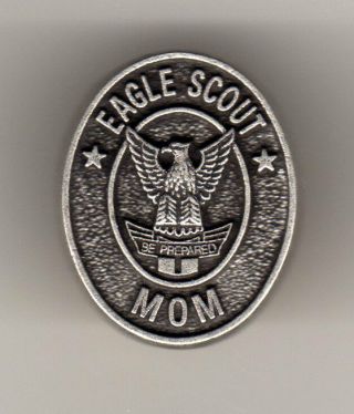 Eagle Scout Mom Recognition Pin,  Oval Metal,