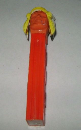 Vintage Pez INDIAN CHIEF candy dispenser NO feet made in AUSTRIA 2 620 061 2