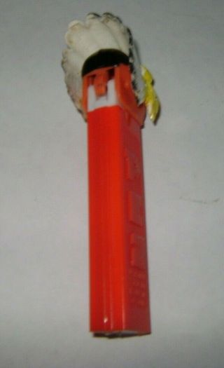 Vintage Pez INDIAN CHIEF candy dispenser NO feet made in AUSTRIA 2 620 061 6