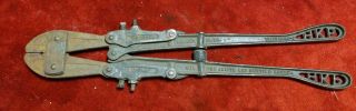 Antique 1892 Cast Iron Hkp Porter No 0 Bolt Cutters Industrial Tool Steampunk
