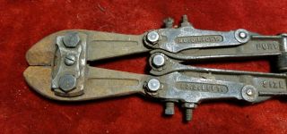 Antique 1892 Cast Iron HKP Porter No 0 Bolt Cutters Industrial Tool Steampunk 3