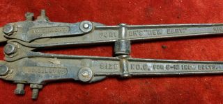 Antique 1892 Cast Iron HKP Porter No 0 Bolt Cutters Industrial Tool Steampunk 4