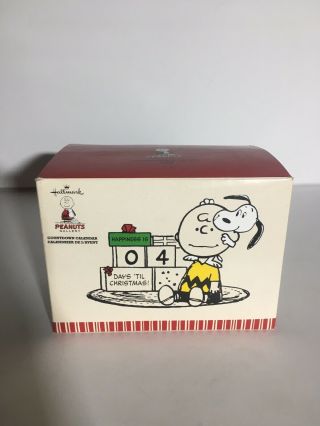 2012 Hallmark Peanuts Gallery Countdown Calendar Charlie Brown Snoopy Christmas