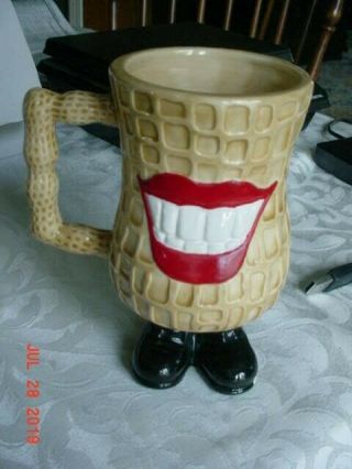 Vintage President Jimmy Carter Mug Peanut Smile Smiling Ceramic
