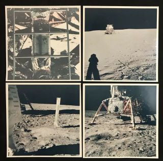 18 Apollo 11 Vintage NASA Glossy Photos A Kodak Paper Complete Set Armstrong 8” 3