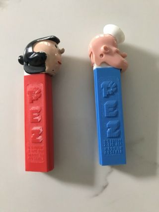 Olive Oyl & Popeye Early No Feet Pez Candy Container Austria