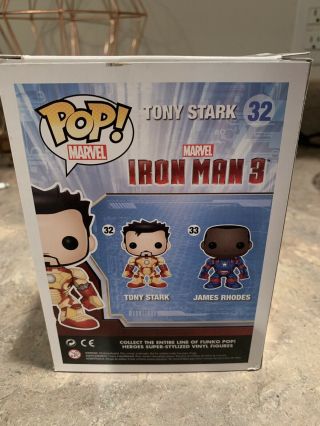 Funko Pop Marvel Iron Man 3 Tony Stark Unmasked 32 2013 SDCC Limited Edition 3