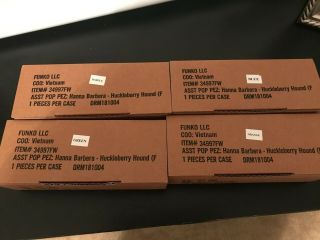 Funko Pop Pez - Huckleberry Hound - Set Of 4 Exclusives - In Boxes