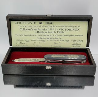 Very Rare Swiss Victorinox 1986 Knife.  Limited Edition.  Messer Coltello