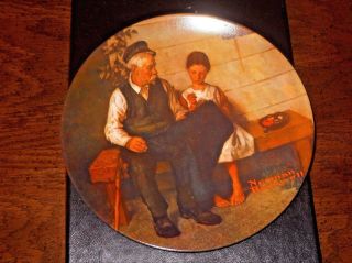 Norman Rockwell Series Bradford Exchange The Lighthouse Keepers Daughter Plate 4