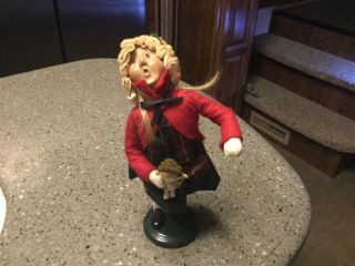 Byers Choice Carolers Girl With Ragedoll 1995