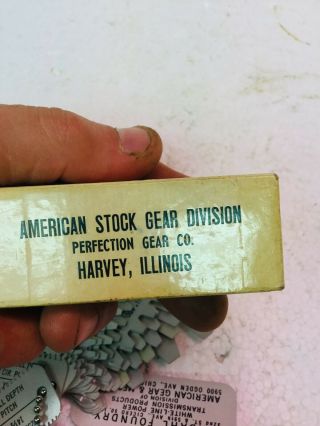 Vintage American Gear Mfg Co Diametral Pitch Gear Tooth Gauge Lindahl Foundry 8