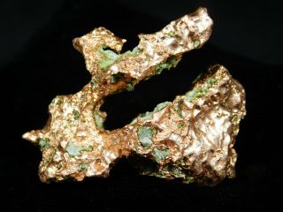 A And 100 Natural Native Copper Nugget Or Float From Michigan 54.  4gr E