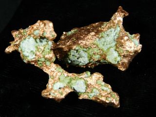 A and 100 Natural Native COPPER Nugget or Float From Michigan 54.  4gr e 2