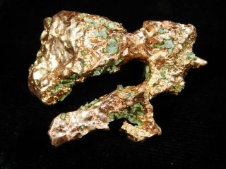 A and 100 Natural Native COPPER Nugget or Float From Michigan 54.  4gr e 5
