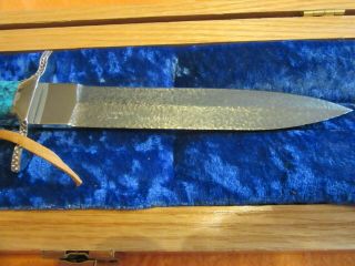 BUCK 876 INDIAN HEAD knife By David Yellowhorse Signed Rare 9/10 Custom Nr 9