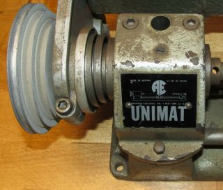 American Edelstaal Unimat SL DB 200 Lathe With U90 Spindle Motor,  Cond. 2