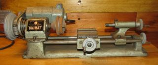 American Edelstaal Unimat SL DB 200 Lathe With U90 Spindle Motor,  Cond. 4