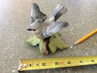 Lenox " Tufted Titmouse " Porcelain Bird Figurine - -