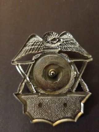 OBSOLETE CINCINNATI WORKHOUSE CORRECTIONS OFFICER BADGE AND HAT CREST 6
