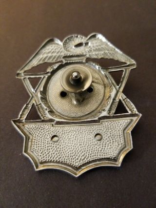 OBSOLETE CINCINNATI WORKHOUSE CORRECTIONS OFFICER BADGE AND HAT CREST 7