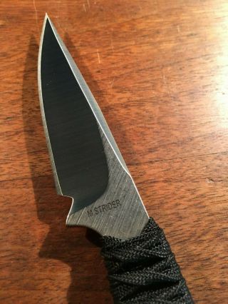 Strider Knives,  Mick Strider Knife,  Fixed Blade CPM20CV steel,  wrapped handle. 3