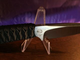 Strider Knives,  Mick Strider Knife,  Fixed Blade CPM20CV steel,  wrapped handle. 4