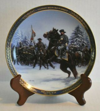 Bradford Exchange Plate - Nathan Bedford Forrest - Gallant Men Of The Civil War