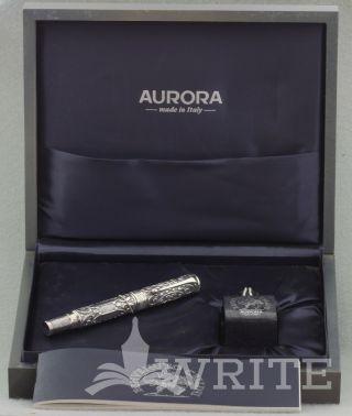 Fountain Pen Aurora Limited Edition Cellini 320/1919 Nib M Complete Box