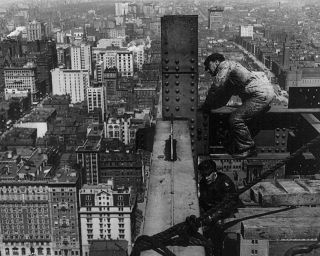 Construction Workers On Met Life Tower 1908 8x10 Silver Halide Photo Print