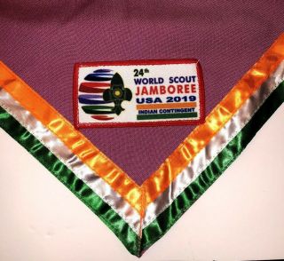 India Contingent Indian 2019 24th World Boy Scout Jamboree Neckerchief -