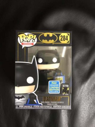 Batman Funko Pop With Sdcc Bag Funko Shop Shared Exclusive Sdcc 2019 In Hand