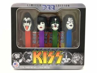 Kiss Pez Limited Edition Set Of 4 Dispensers Collecetible Gene Simons